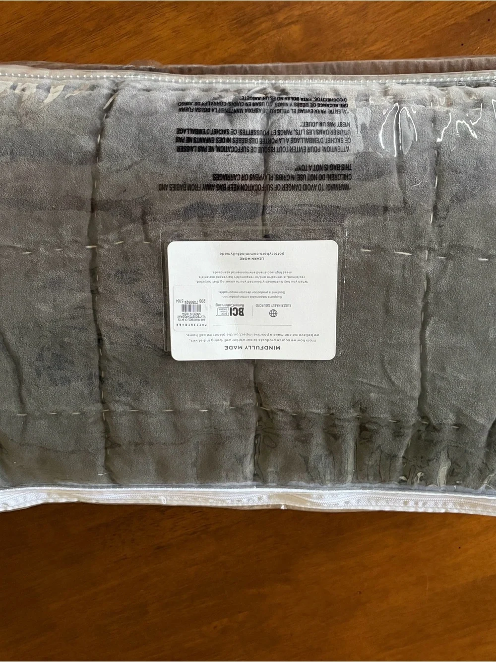 Pottery Barn Velvet Box Stitch Quilt